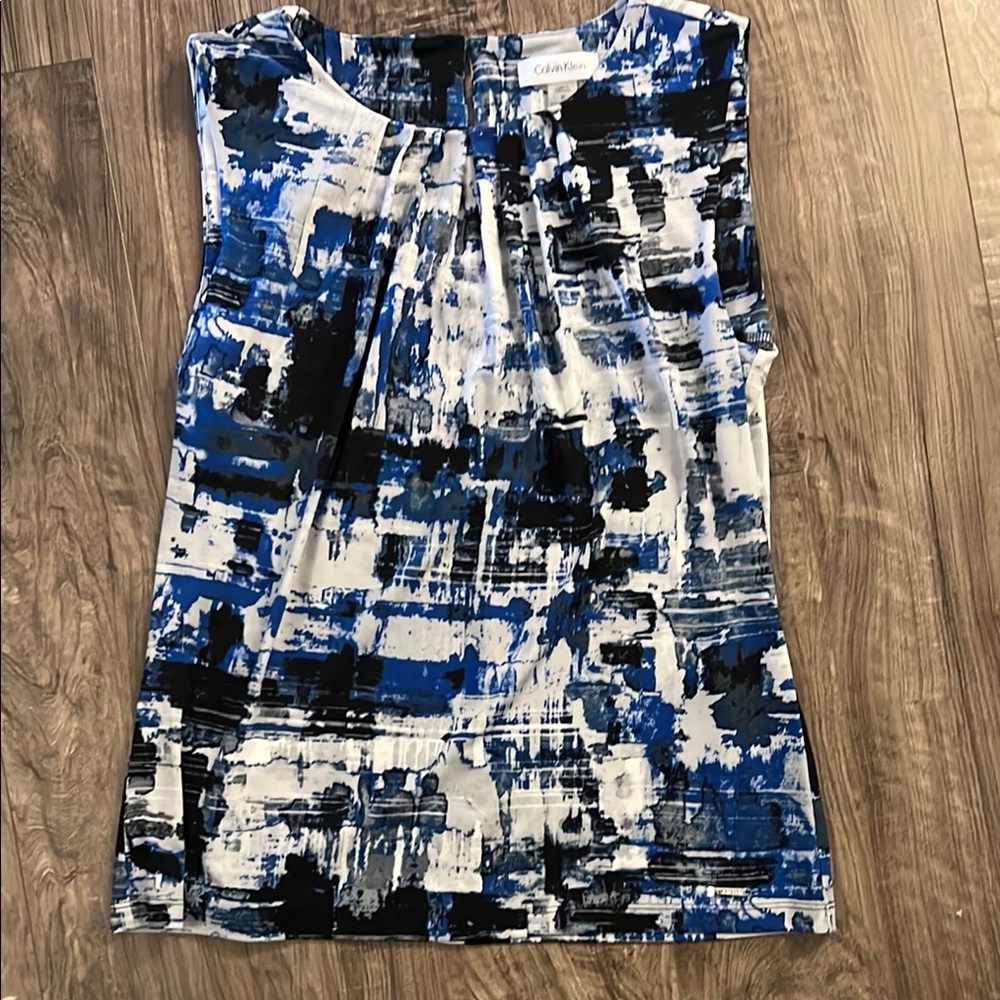 Calvin Klein Blue and Black Skirt